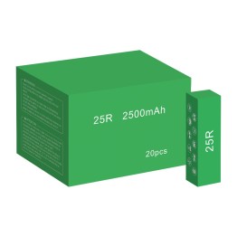 Efest 18650 batteries 25EF (2500 MAH)