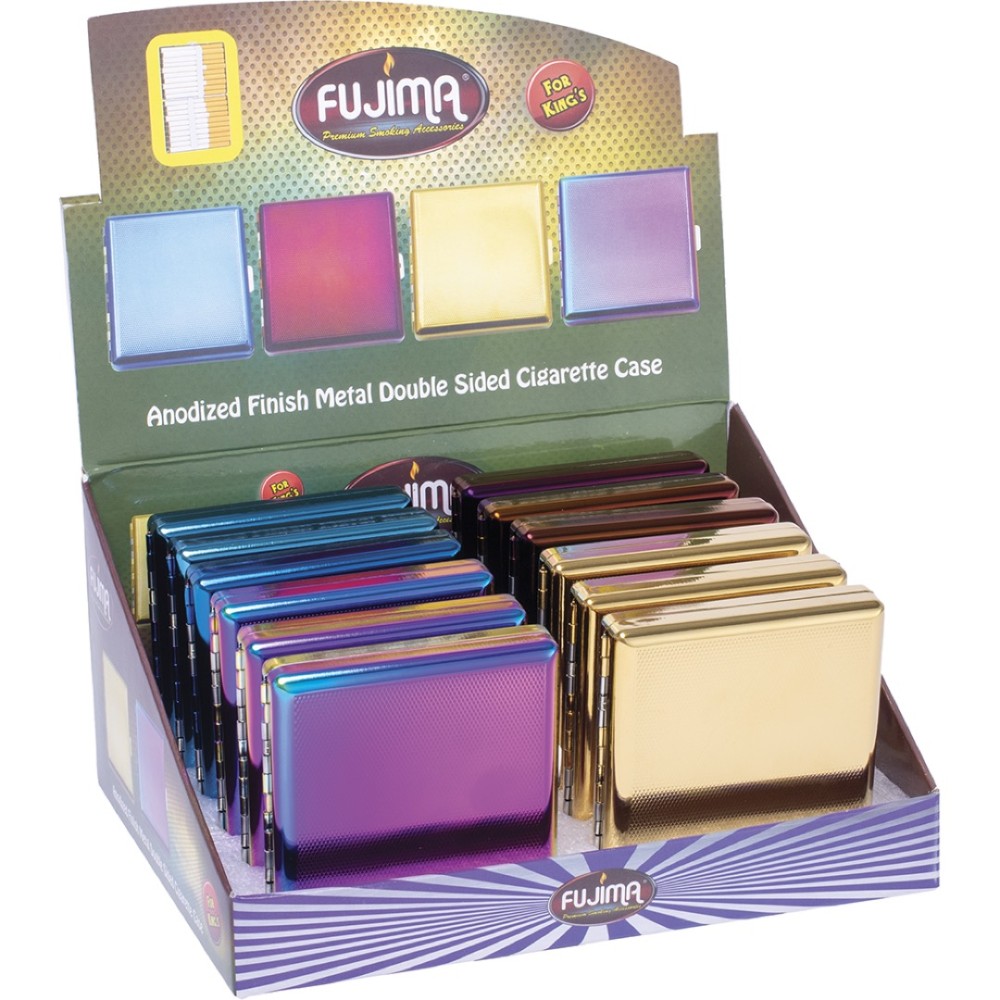 Anodized Metal Cig Case KS (CMC64) 12CT
