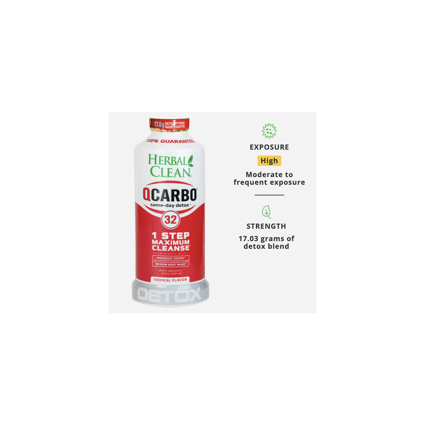 Herbal Clean QCARBO Liquid Detox