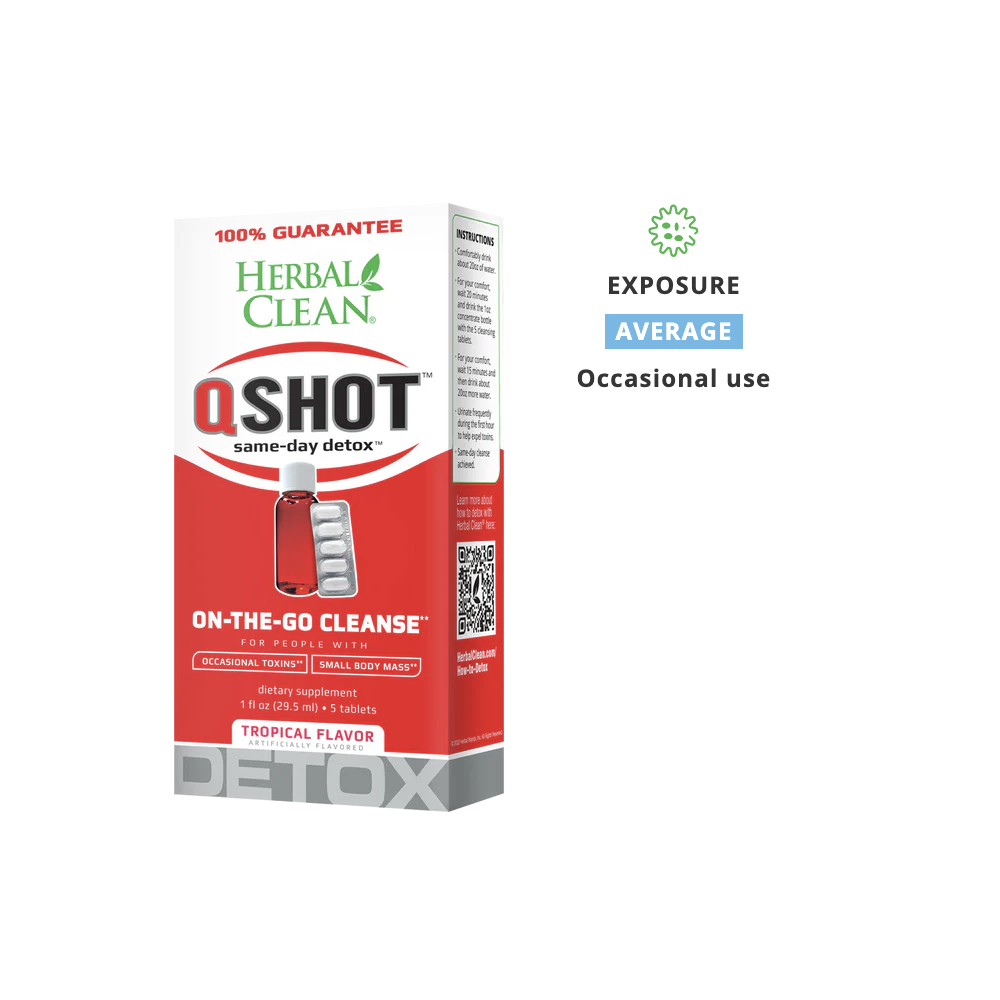 Herbal Clean QShot 1OZ Cleanser W/ Tablets