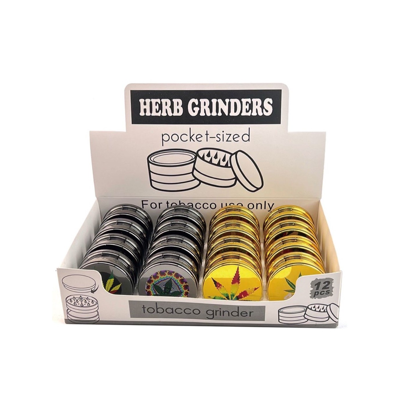 Herb Grinder Pocket Size 16PCS DK4004E