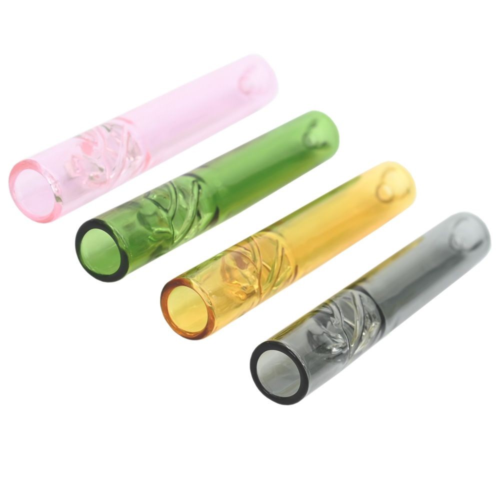 Glass Chillum Nepal NO6 UK351 20/JAR (MIX)