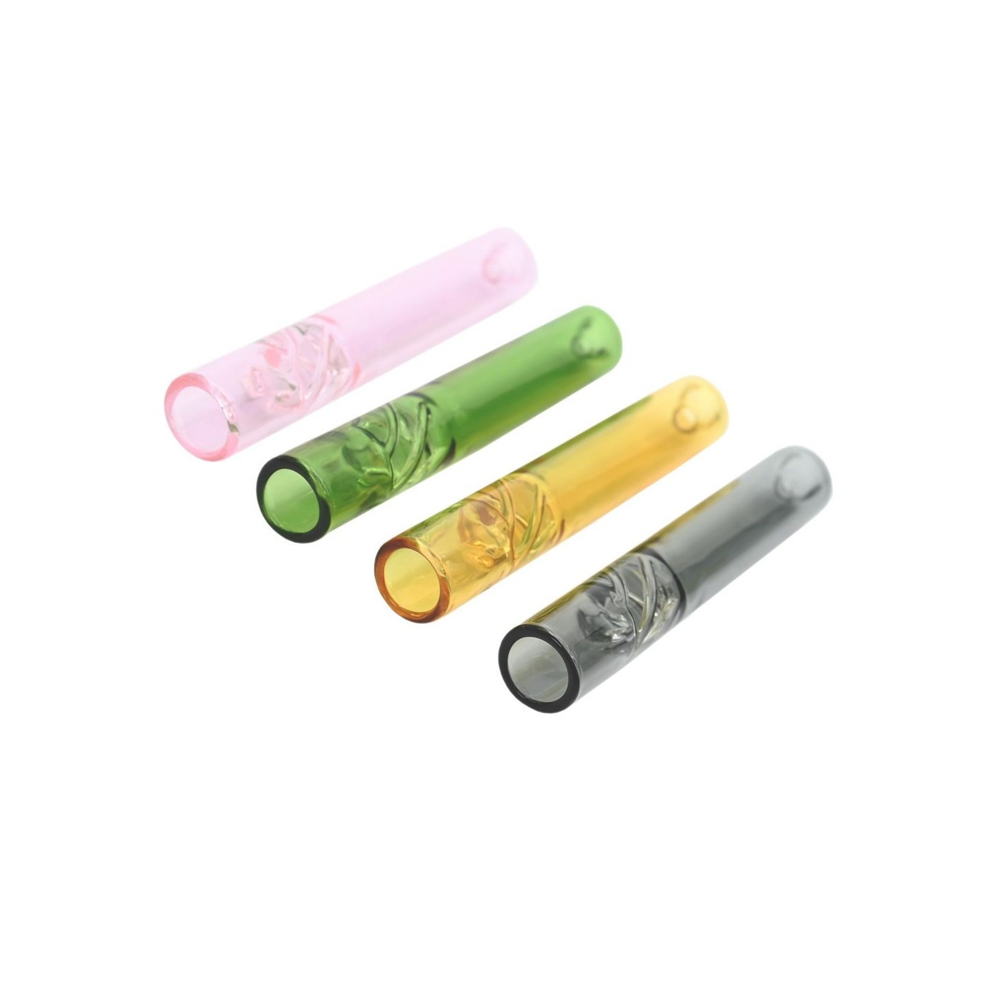 Glass Chillum Nepal NO6 UK351 20/JAR (MIX)