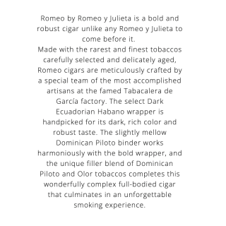 Romeo By Romeo Y Julieta 20/BX