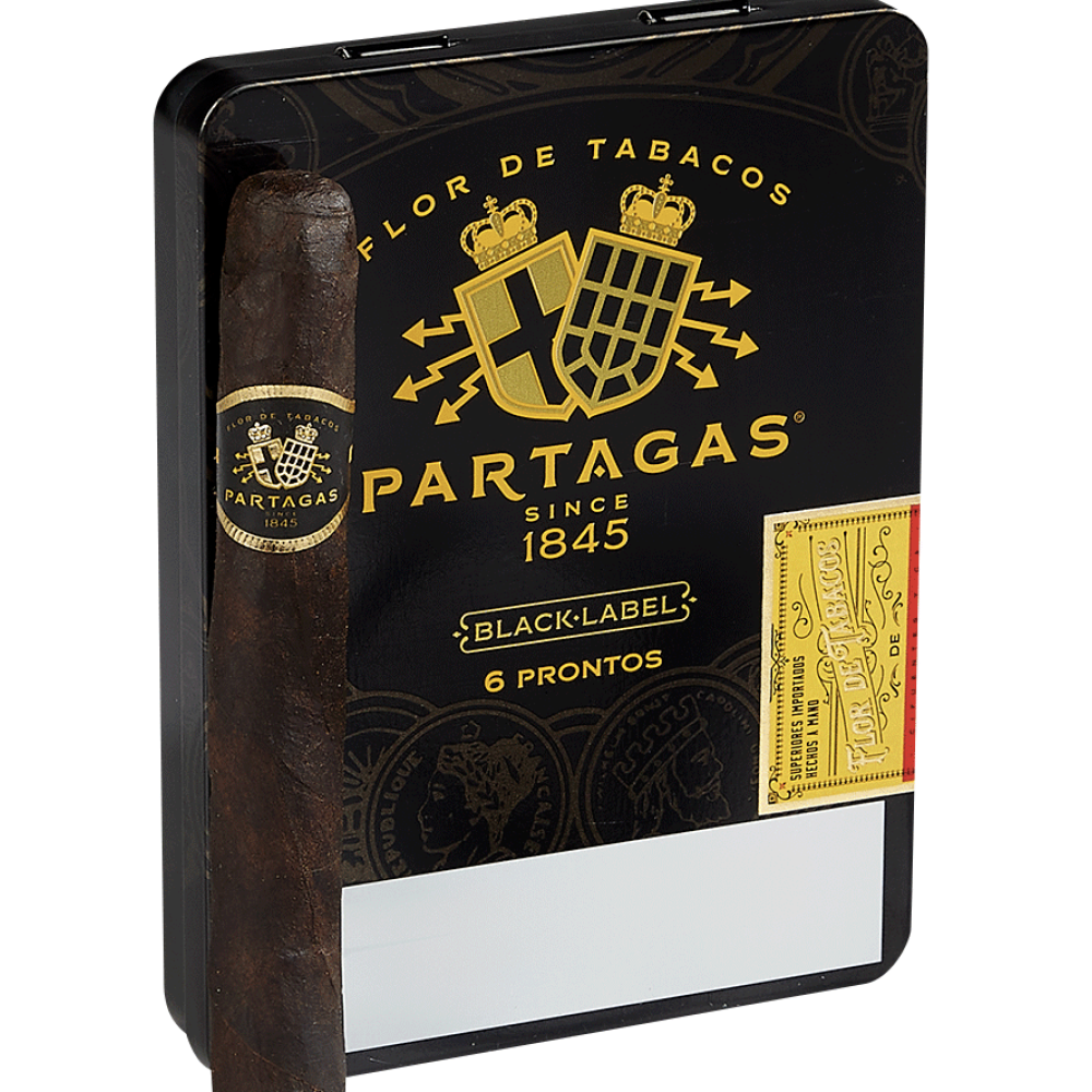 Partagas Black Label Prontos 5/6 30CT-Tin Partagas Black Label Prontos 5/6 30CT-Tin