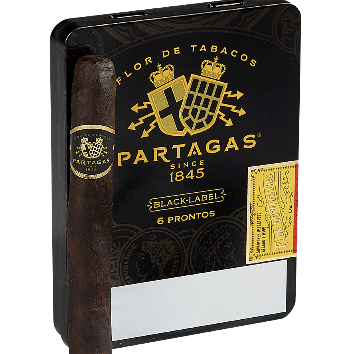 Partagas Black Label Prontos 5/6 30CT-Tin