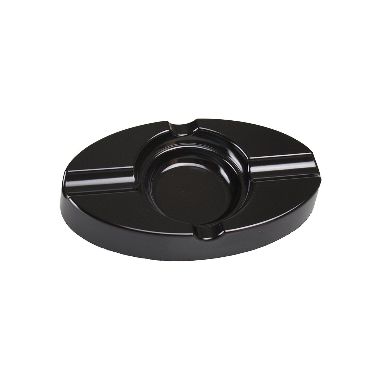 Black Oval Cigar Ashtray A112