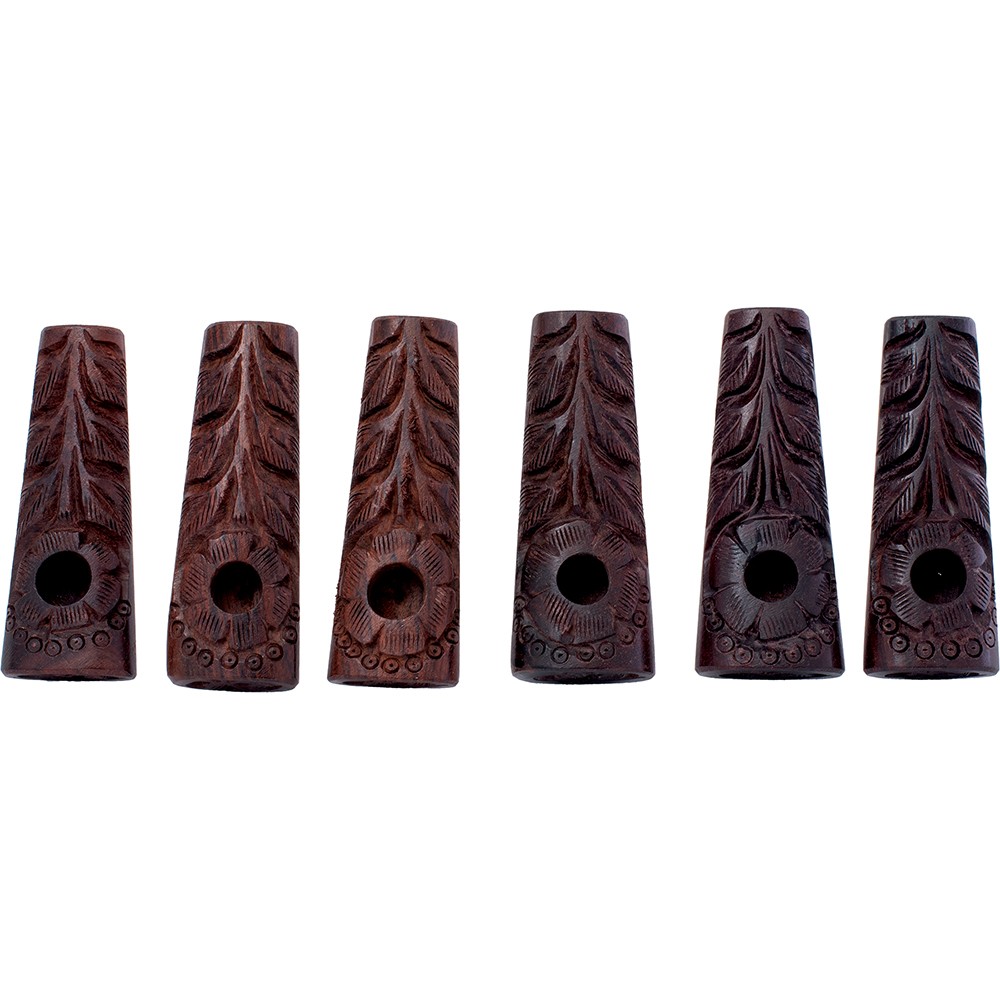 Carved Wooden Pipe 6CT (CWP16)
