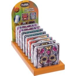 Cig Case Leather Skull 8CT CLC40