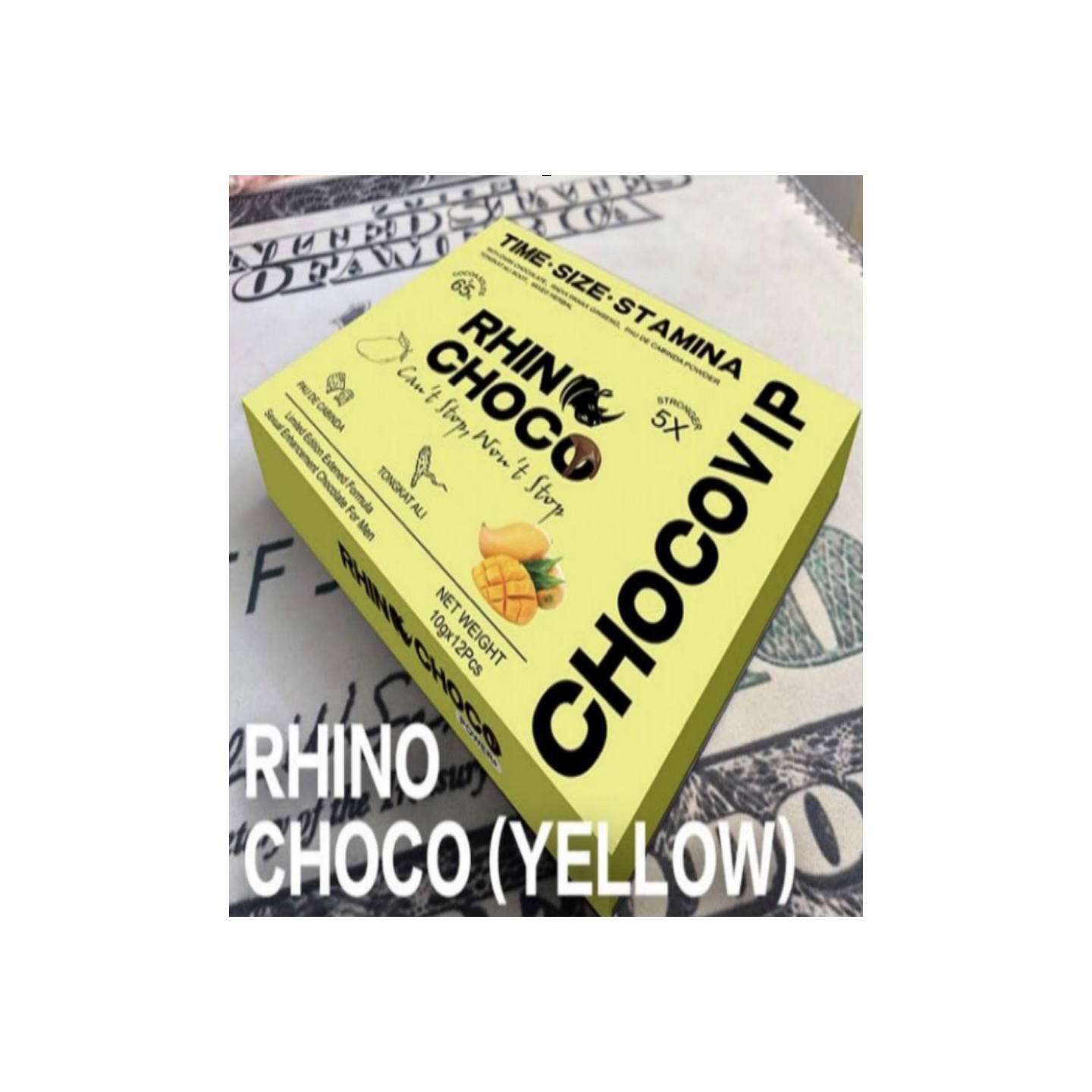 Rhino Choco Mango Yellow 12PK