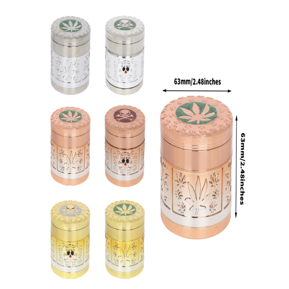 Grinder GSI384 63mm 4 Parts Zinc Alloy