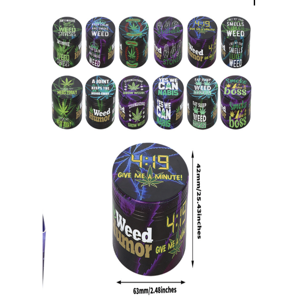 Grinder GSI388 63mm 4 Parts Zinc Alloy