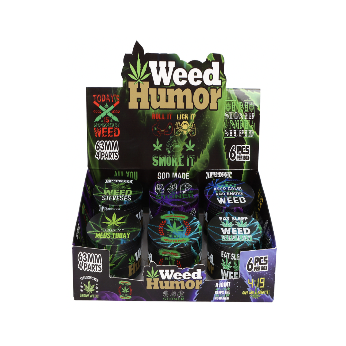 Grinder GSI388 63mm 4 Parts Zinc Alloy