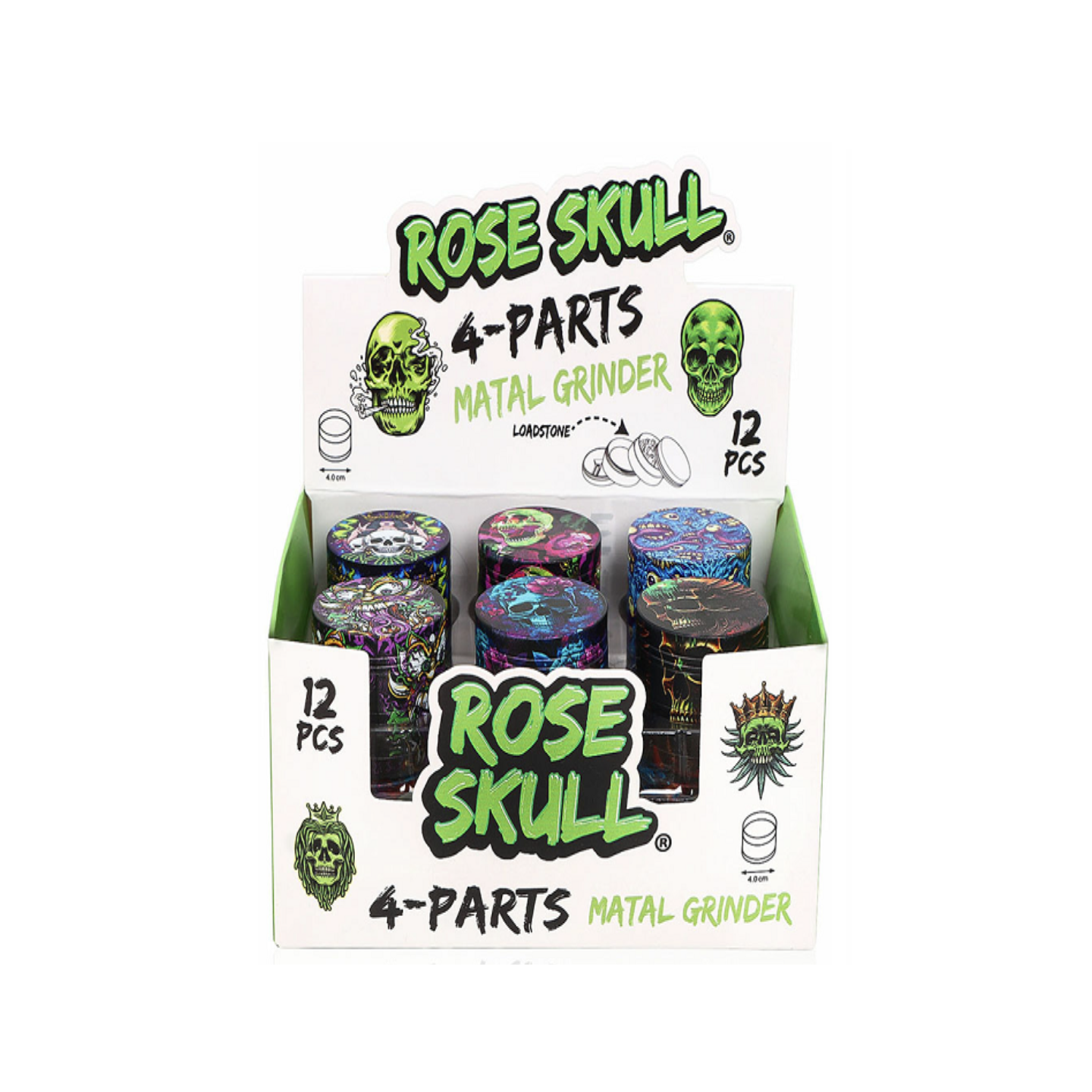 Grinder GSI394 40mm 4 Parts Zinc Alloy