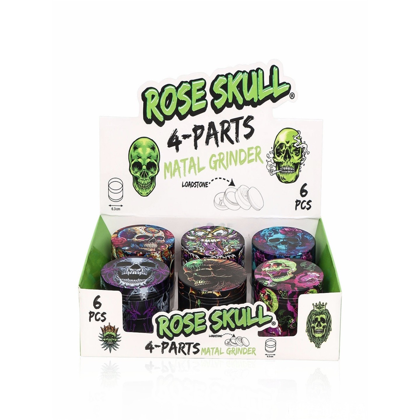 Grinder Zinc Alloy 4 Parts 63mm GSI396