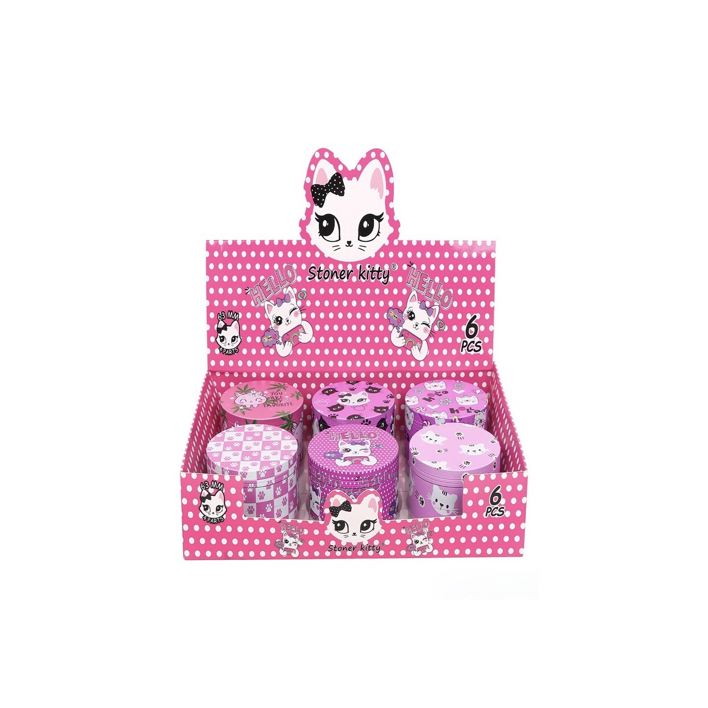 Grinder Zinc Alloy 4 Parts 63mm GSI399