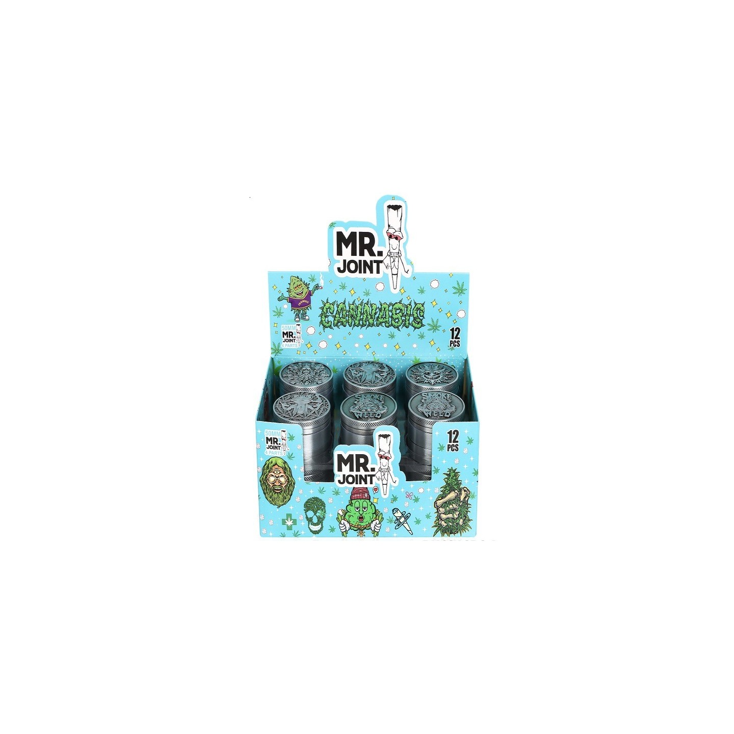 Grinder Zinc Alloy 4 Parts 50mm GSI408