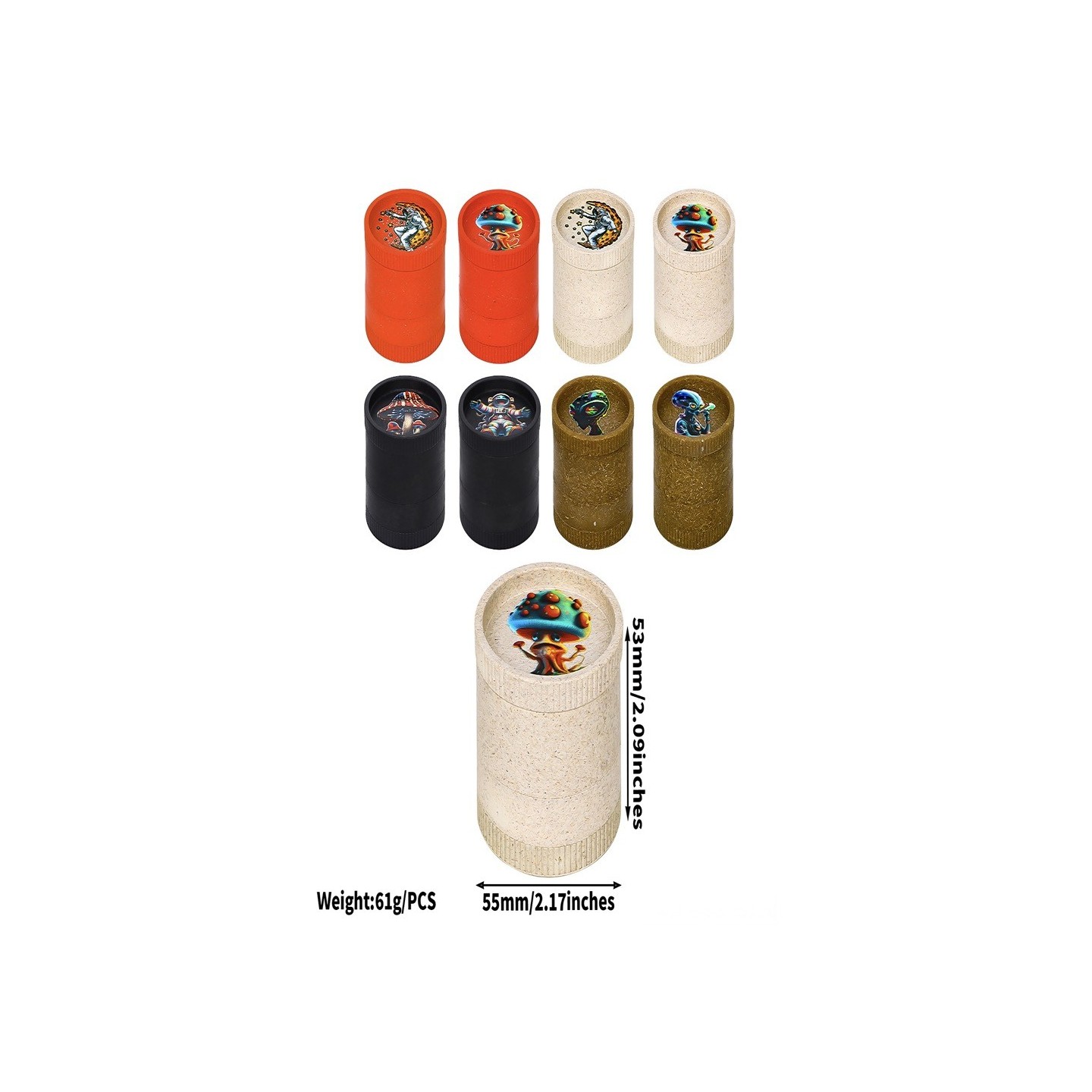 Grinder 4 Parts 55mm GSI457