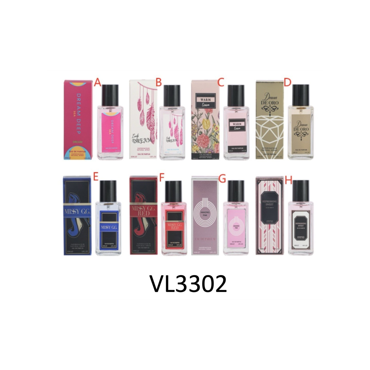 Perfume 8-Style Mix 48pk