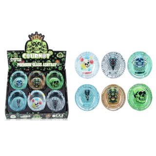 Premium Glass Ashtray COURNOT 6CT