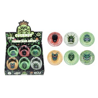 Premium Glass Ashtray COURNOT 6CT