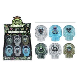 Premium Glass Ashtray COURNOT 6CT