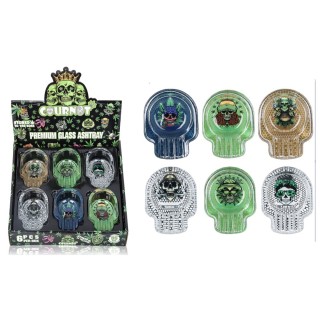 Premium Glass Ashtray COURNOT 6CT