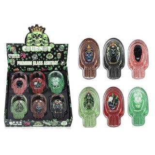 Premium Glass Ashtray COURNOT 6CT