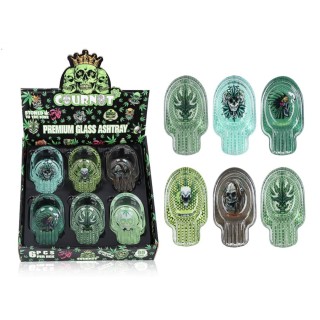 Premium Glass Ashtray COURNOT 6CT