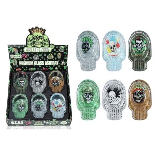 Premium Glass Ashtray COURNOT 6CT