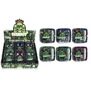 Premium Glass Ashtray COURNOT 6CT