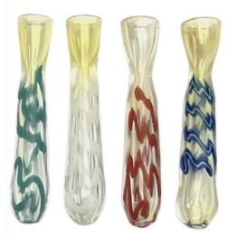 Glass Chillium Rolled Silver 30/Jar (JR1004)