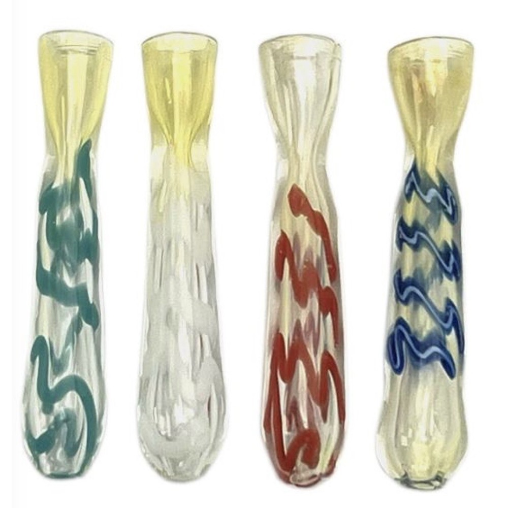 Glass Chillium Rolled Silver 30/Jar (JR1004)