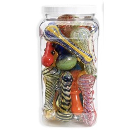 Glass Hand Pipe Super Savor 24/Jar (MP1064)