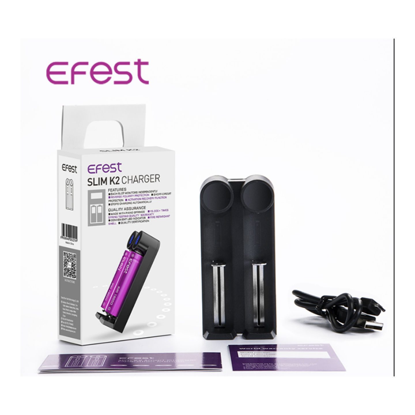 Efest Slim K2 Charger