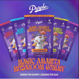Purple Magic Amanita Mushroom Gummy 3000mg
