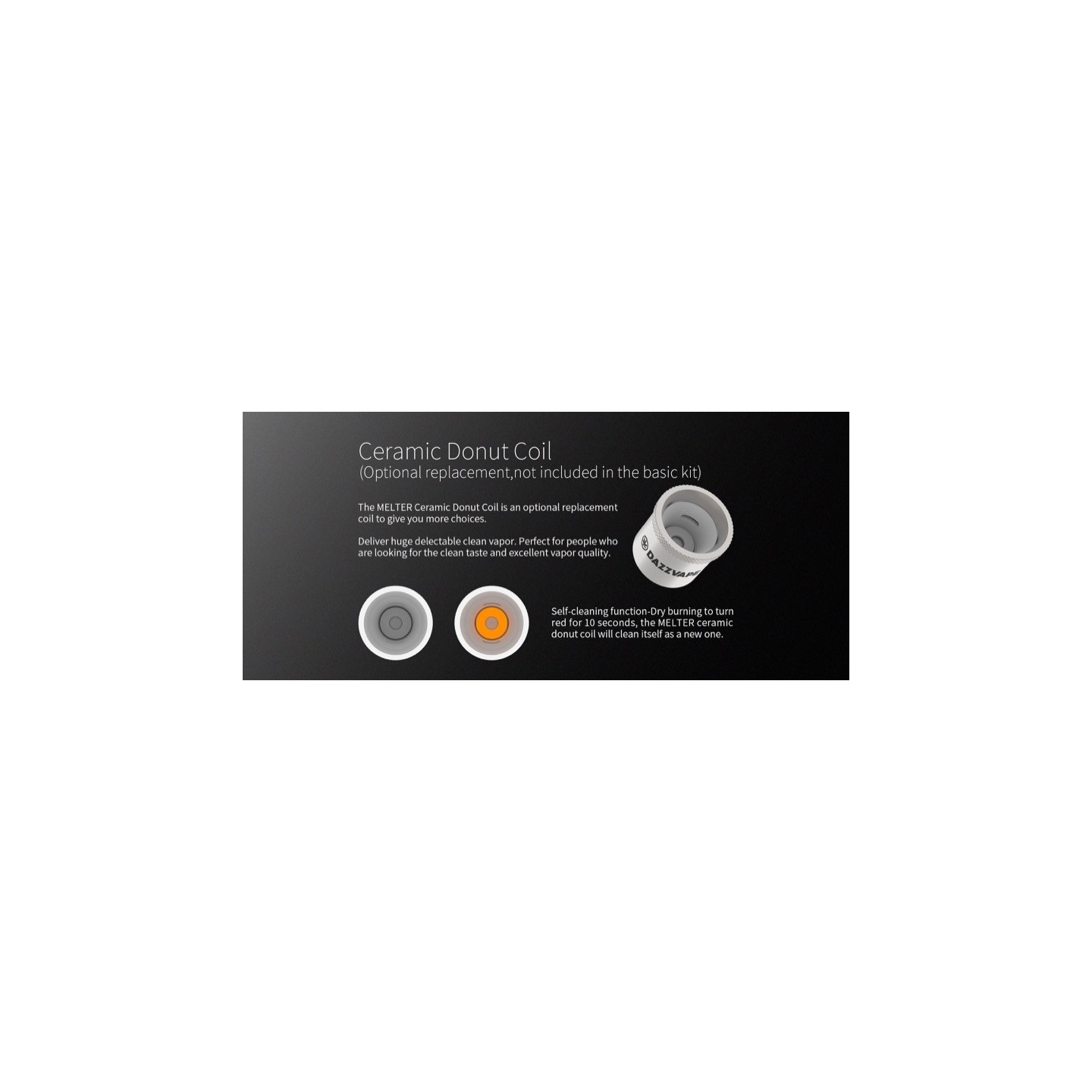 Melter Ceramic Donut Coil 5PK