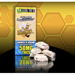 Beezwax D9 THC Candy Bars 50mg 5PK