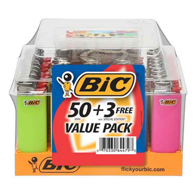Mini Bic Lighter 50CT