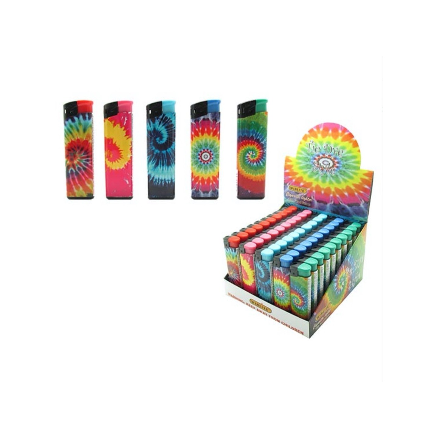 Tie Dye Lighter 50CT DSLY