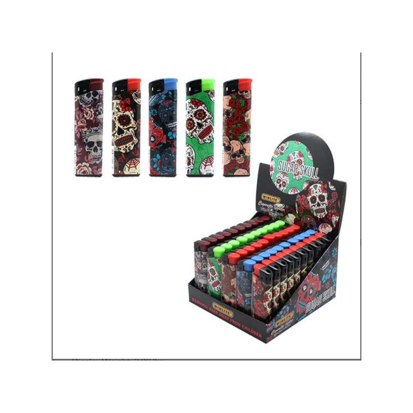 Sugar Skull Lighter 50CT DSLY