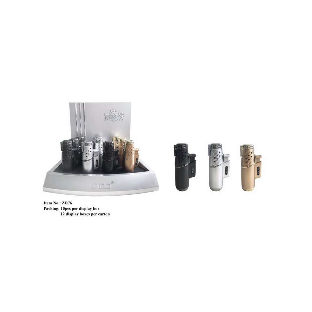 Zico ZD-76 Torch Lighter 10/Display