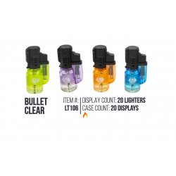 Bullet Clear Lighter 20/Display