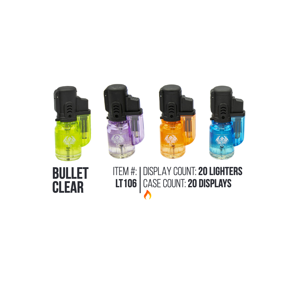 Bullet Clear Lighter 20/Display
