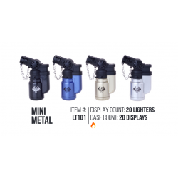 Mini Metal Lighter 20/Display