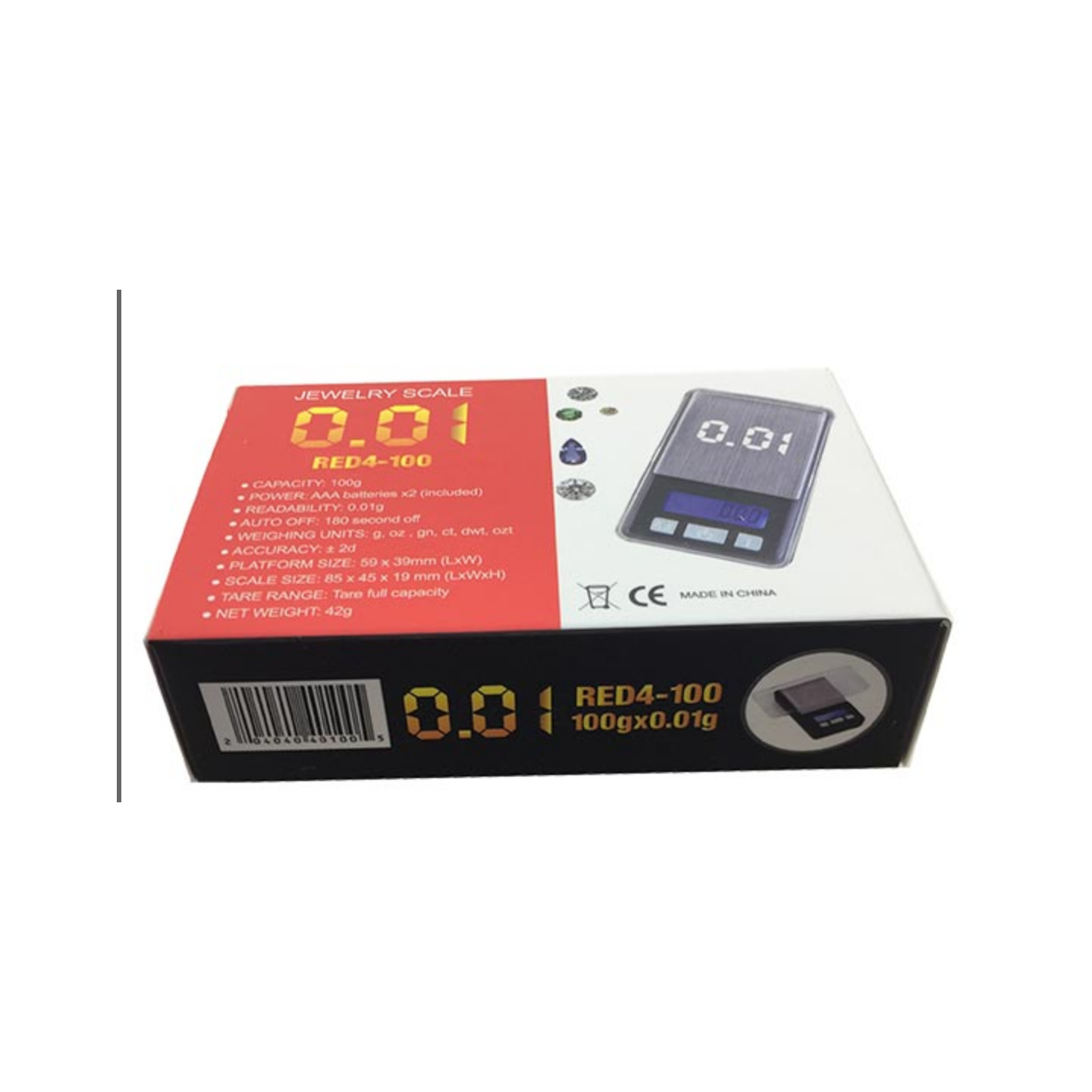 Jewelry Scale Red4 100X 0.01