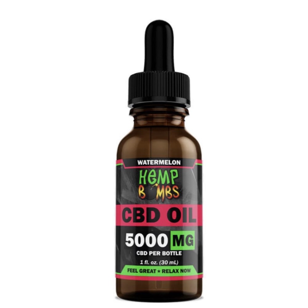 Hemp Bombs 5000mg CBD Oil Watermelon 30ML Tincture