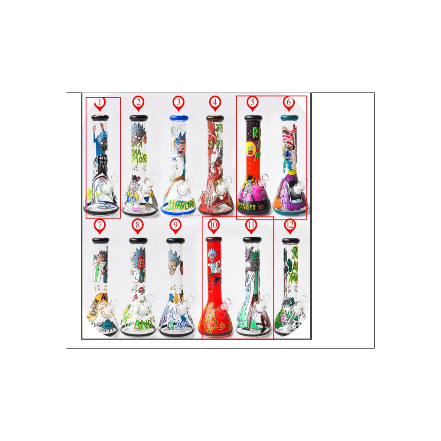 Glass Waterpipe RM 350mm