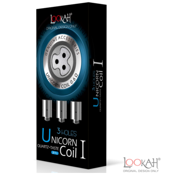 Lookah Unicorn Coil I Quartz 3pk