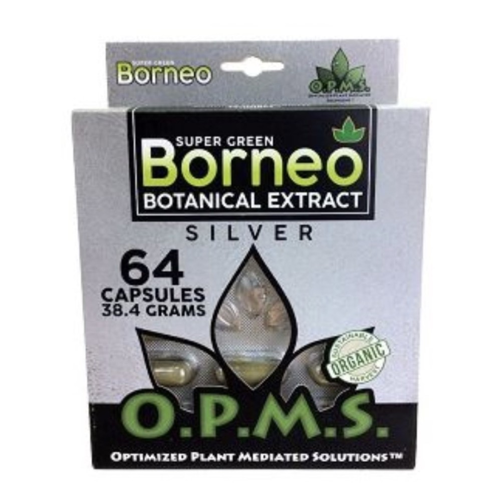 OPMS Silver Super Green Borneo Capsules 64ct (B1G1Free)
